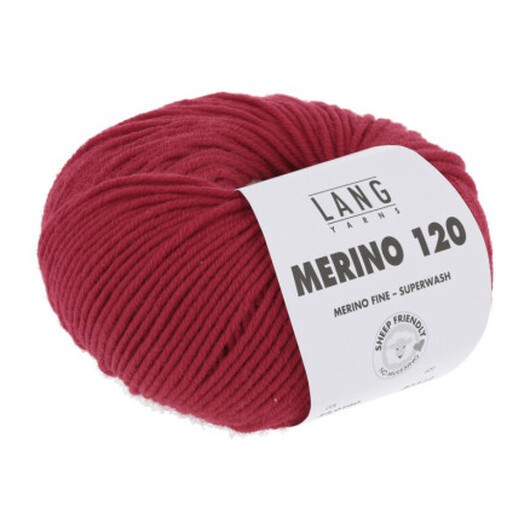 Lang Yarns Merino 120 Garn 160 Eldröd
