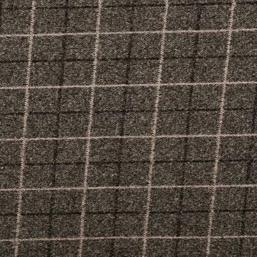 Fleecetyg 150cm 768 - Mörkbrun med rutor