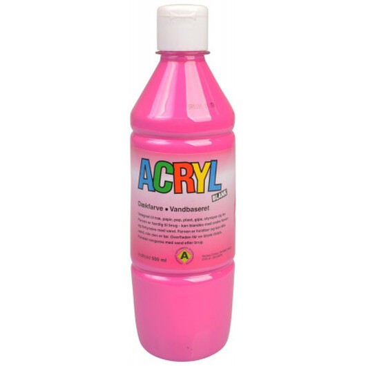 Fantasy Color Hobbyfärg/Akrylfärg Mörkrosa 500ml