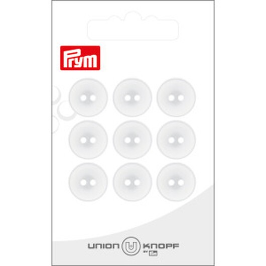 Prym Plastknapp Vit 14 mm - 9 st.