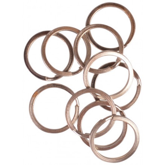 Infinity Hearts Nyckelring Tjock Silverfärgad 20mm - 10 st