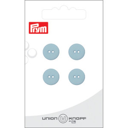 Prym Platt Plastknapp Ljusblå 12 mm - 4 st