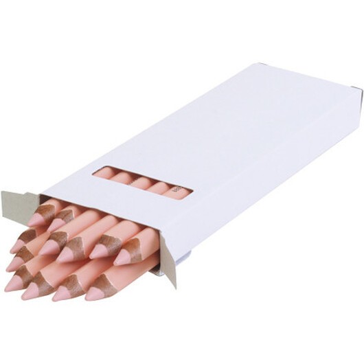 edu Strong färgpennor, tjocklek 10 mm, blyerts 6,25 mm, ljus Rosa, 12 st / 1 pk.