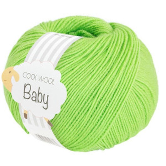 Lana Grossa Cool Wool Baby Garn 319 Vårgrön