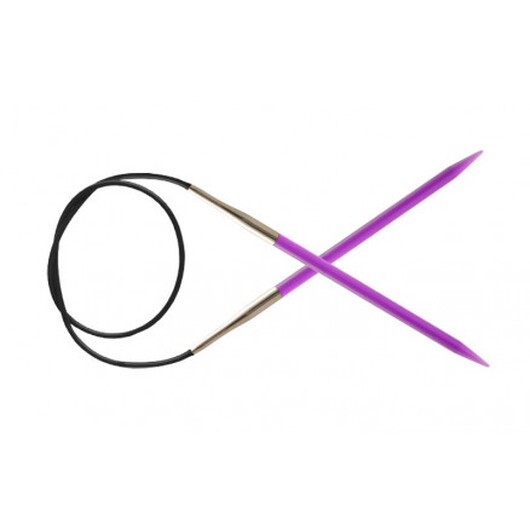 KnitPro Trendz Rundstickor Akryl 100cm 5,00mm / 39.4in US8 Violet