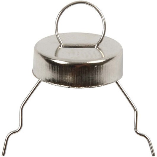 Upphängningskrokar, Dia. 13 mm, Hålstl. 5 mm, silver, 25 st./ 1 förp.