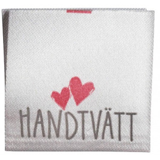 Label Handtvätt Handmade Vit - 1 st