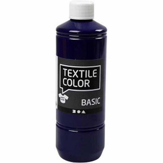 Textilfärg, briljantblå, 500 ml/ 1 flaska