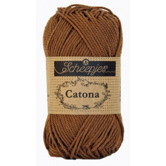 Scheepjes Catona Garn Unicolor 157 Root Beer