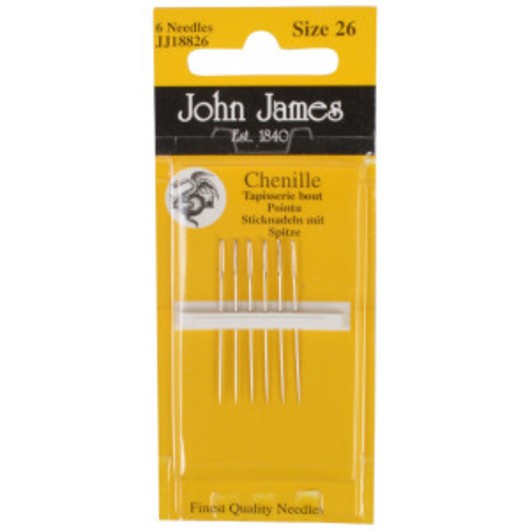 John James stramaljnålar med spets strl. 26 - 6 styck