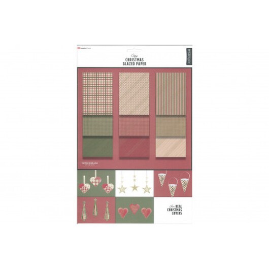 Hygge by Vivi Glanspapper A4 Traditionellt Ass. Färger - 9 st.