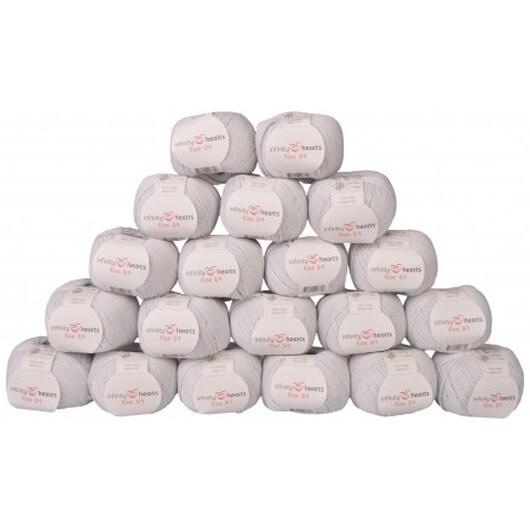 Infinity Hearts Rose 8/4 Garnpaket Unicolor 232 Ljusgrå - 20 st