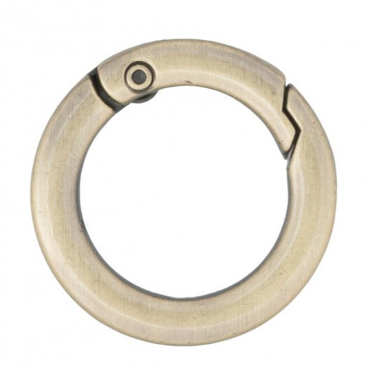 Infinity Hearts O-ring med Ãppning Mässing Antik brons Ø23,5mm - 5 st