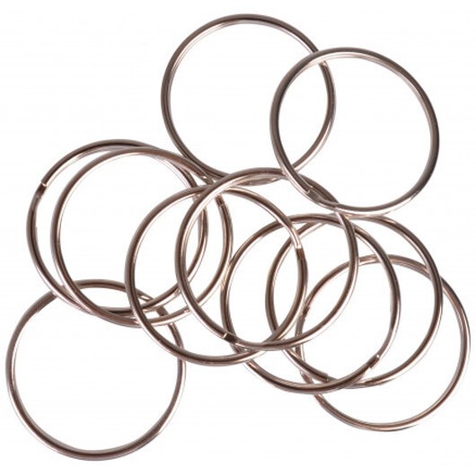 Infinity Hearts Nyckelring Tunn Silverfärgad 50mm - 10 st