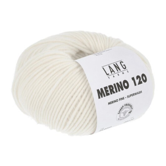 Lang Yarns Garn Merino 120 02 Off White