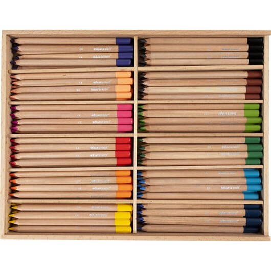 Edugreen Kraftiga Färgpennor, kärna 5 mm, mixade färger, 12x12 st./ 1 förp.