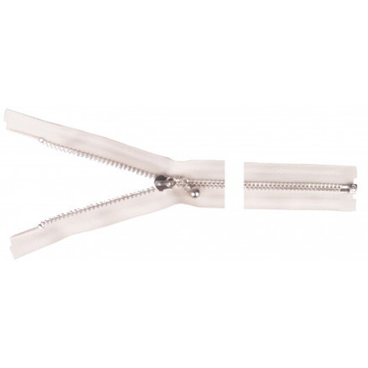 YKK Delbar Dragkedja/Blixtlås Aluminium 40cm 4mm Natur