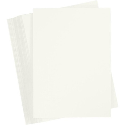 Kartongpapper, A6, ark 105x148 mm, 180 g, råvit, 100 ark/ 1 förp.