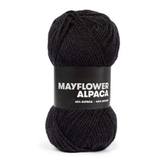 Mayflower Baby Alpaca Garn 33 Svart