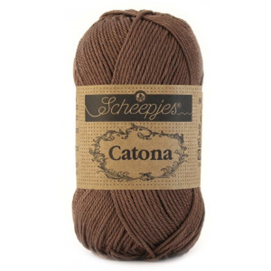 Scheepjes Catona Garn Unicolor 507 Chocolate