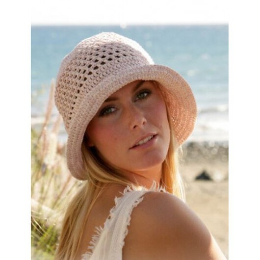 Seaside by DROPS Design - Hatt Virkmönster strl. S/M-L