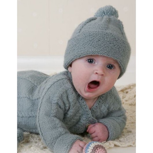 Little Prince by DROPS Design - Baby Jacka, Mössa, Vantar och Sockor Stick-mönster strl. 1/3 mdr - 2/3 år