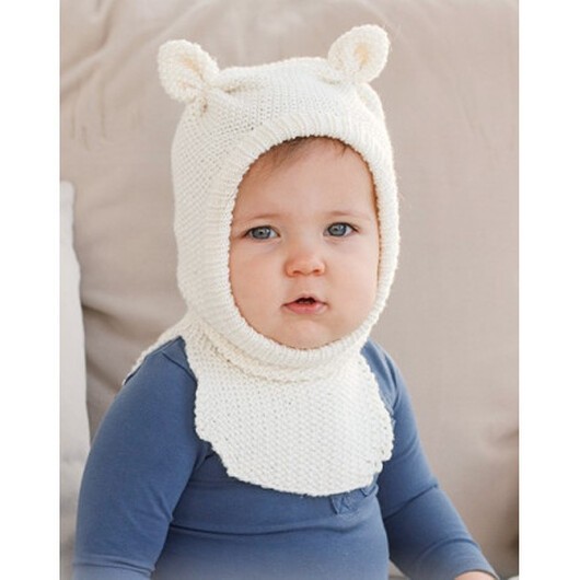 Sweet Teddy Balaclava by DROPS Design - Baby Balaclava Stickmönster str. 1/3 mån - 3/4 år