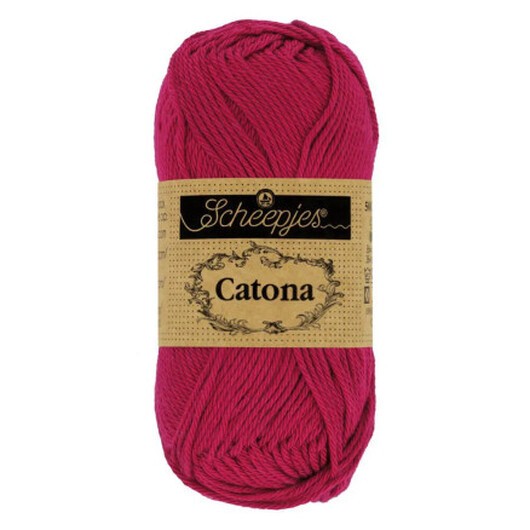 Scheepjes Catona Garn 192 Scharlakansröd - 25g