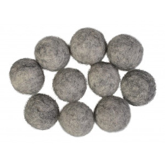 Filtkulor 20mm Grå Natur Mix GRAY MIX - 10 st