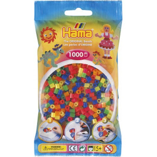 Hama Midi Pärlor 207-51 Neon Mix 51 - 1000 st