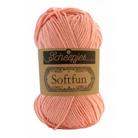 Scheepjes Softfun Garn Unicolor 2620 Persika