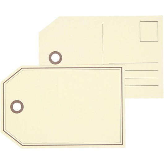 Presentetiketter/postkort, stl. 15x10 cm, 300 g, 10 st./ 1 förp.