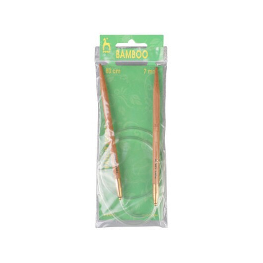 Pony Rundstickor Bambu 80cm 7,00mm / 31.5in US 10Â¾
