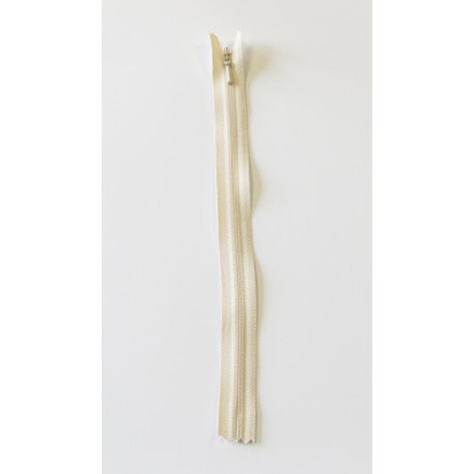 YKK Osynlig Dragkedja/Blixtlås Fast Ljus Beige 4mm - 23cm