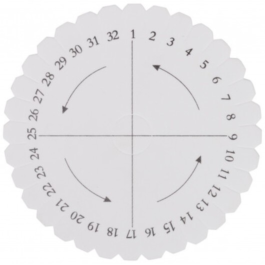 Kumihimo Skiva Rund 15cm