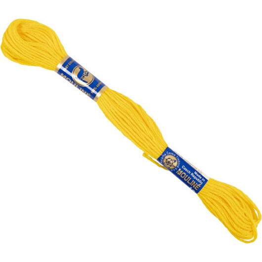 Broderigarn, gul, 12x8 m/ 1 förp.