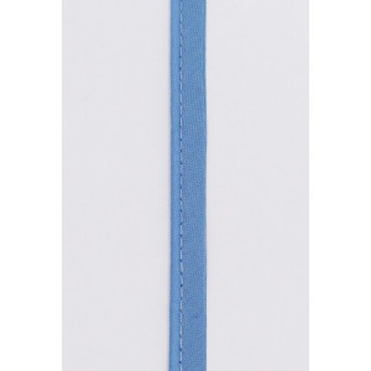 Passpoalband i Metermått Polyester/Bomull 303 Mellanblå 8mm - 50cm