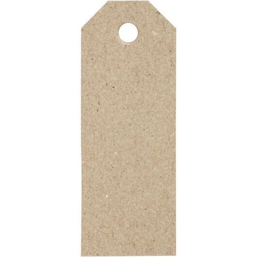 Manillamärken, stl. 3x8 cm, 220 g, natur, 20 st./ 1 förp.