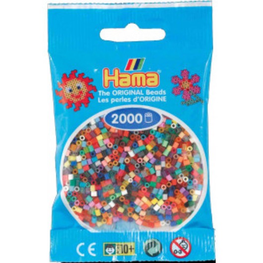 Hama Mini Pärlor 501-00 Mix 00 - 2000 st.