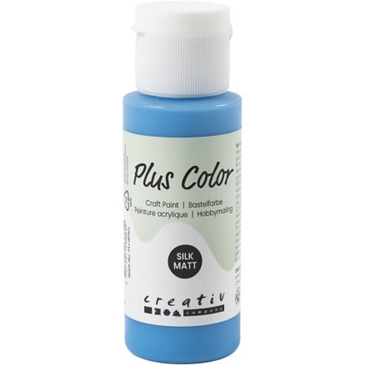 Plus Color Hobbyfärg, primärblå, 60 ml/ 1 flaska