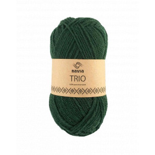 Navia Trio Garn 340 Mörk Grön