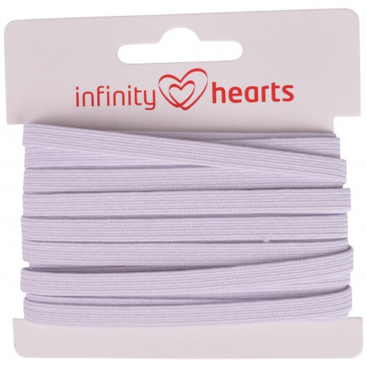 Infinity Hearts Resår 5mm Vit - 5m