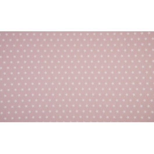 Minimals Bomullspoplin Tyg Print 111 Star Dusty Rosa 145cm - 50cm