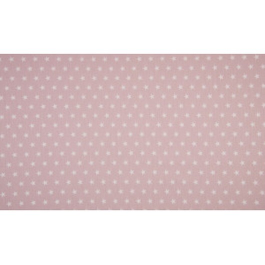 Minimals Bomullspoplin Tyg Print 111 Star Dusty Rosa 145cm - 50cm