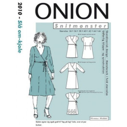 ONION Snittmönster 2010 Slå-om-klänning Str. 34-46