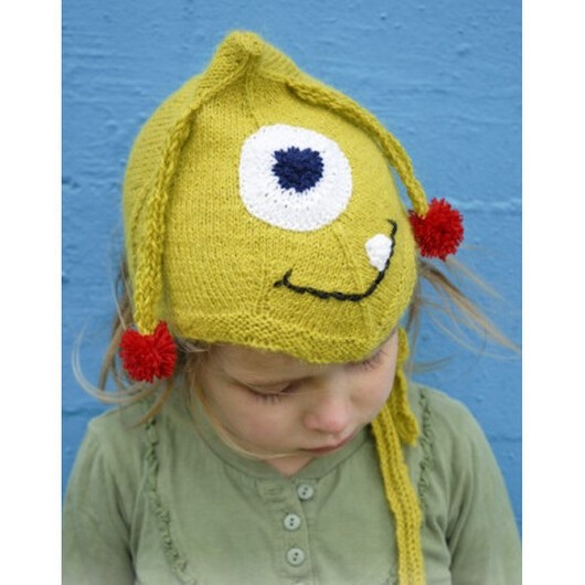 Eye Smile by DROPS Design - Mössa Stickmönster strl. 1/3 mdr - 3/4 år