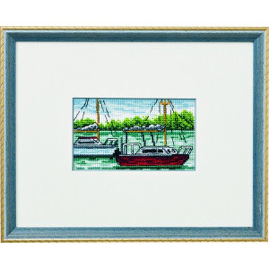 Permin Broderikit Segelbåt 23x18