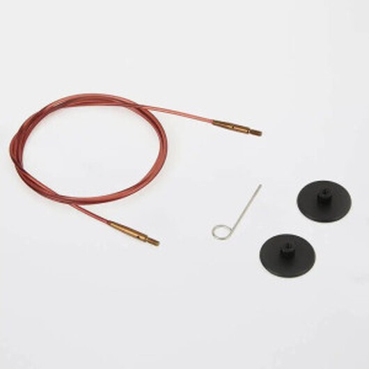 KnitPro Wire / Kabel till Ändstickor 35 cm (blir 60 cm inkl. stickor)