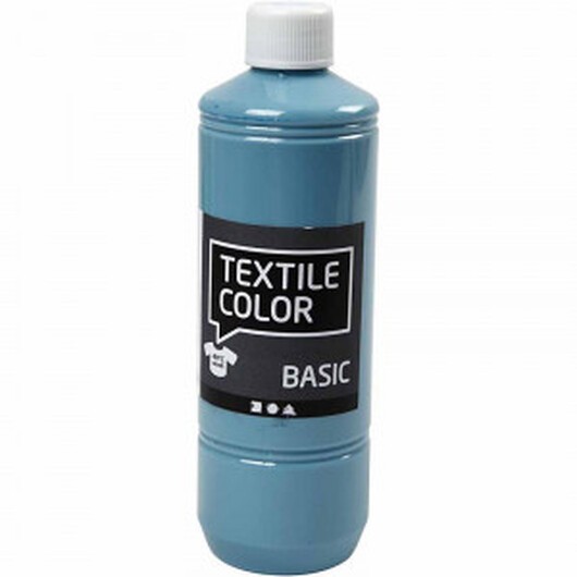 Textilfärg, duvblå, 500 ml/ 1 flaska