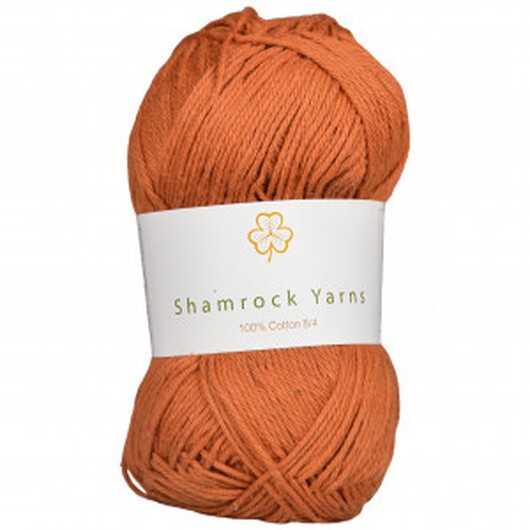 Shamrock Yarns 100% Bomull Garn 07 Matt Ljus Brun